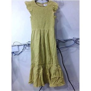Lost And Wander Baby Girl N4BI Dress, Gold, Size X-Small